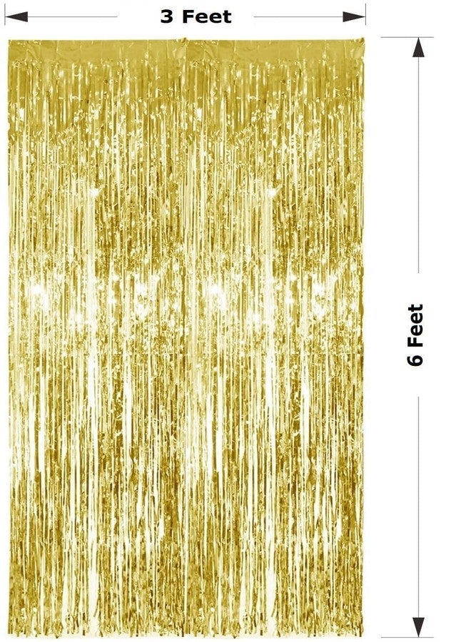 HK balloons Gold Foil Curtain Pack of 1 for Birthday Anniversary Marriage and Bachelor Decoration (Gold) - Image 2